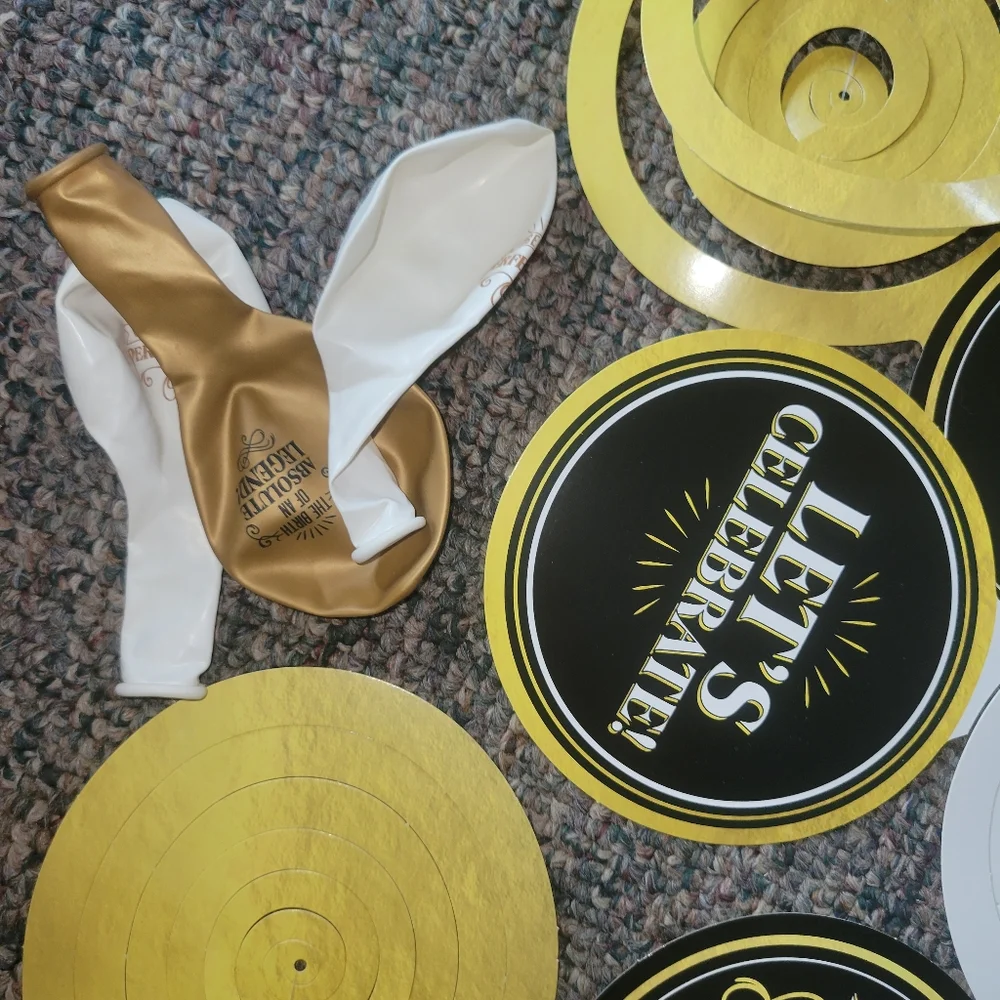 Gold and Black Beer Tasting Kit And Party Decor